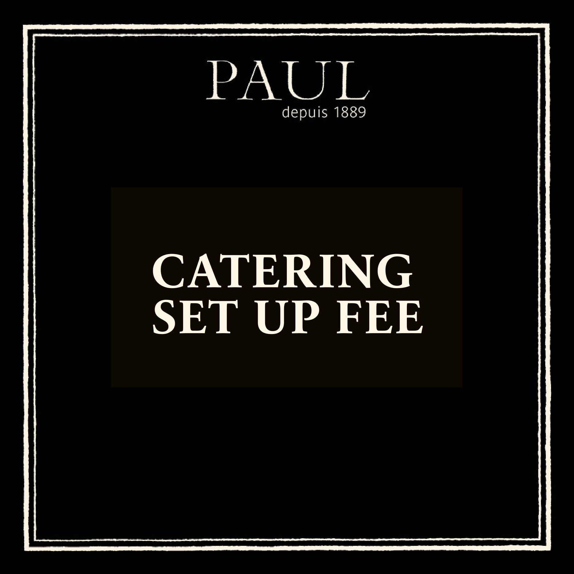 Catering Set Up Fee