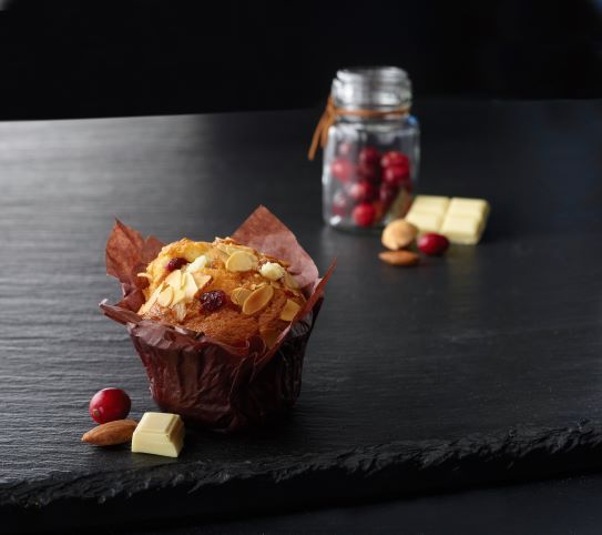 Cranberry White Chocolate Muffin