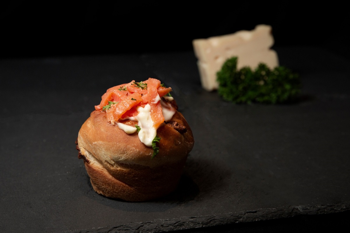 Smoked Salmon Jalapeno Cheddar Mini Brioche