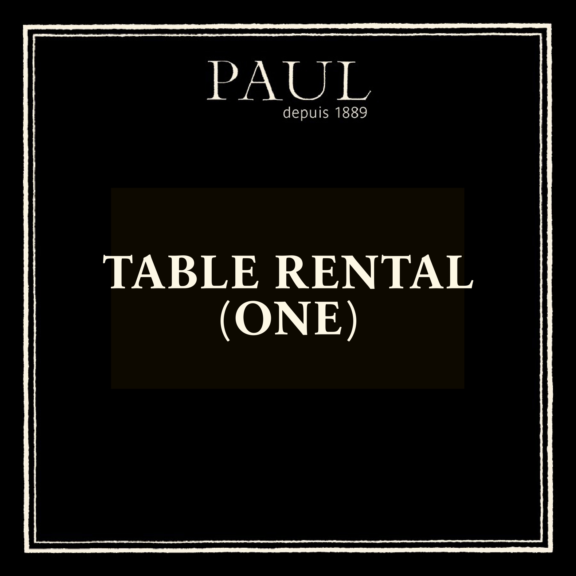 Table rental (one)